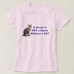 Pink Cat Zuhause Personalisiert T - Shirts