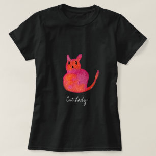 Pink Cate Funky niedlich Kitty T-Shirt