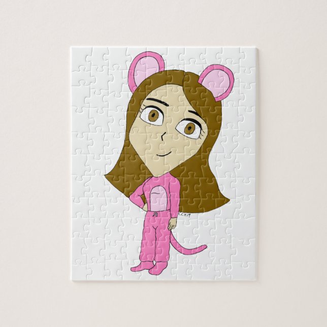 pink catgirl     puzzle (Vertikal)