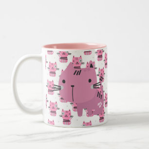 Pink Cats Kaffeetasse
