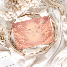 Pink Celestial Bows Clouds Diapper Raffle