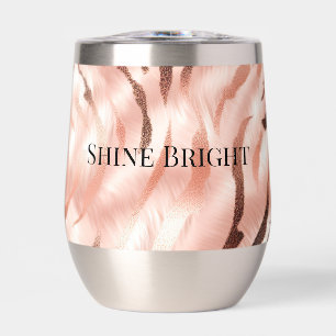 Pink Champagne Rose Glam Zebra