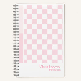 Pink Checkerboard Color Palette Aesthetic Notebook Notizbuch