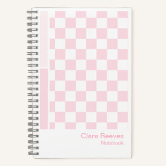 Pink Checkerboard Color Palette Aesthetic Notebook Notizbuch