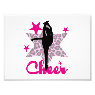Pink Cheerleader Fotodruck