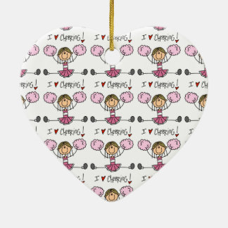 Pink Cheerleader Keramikornament