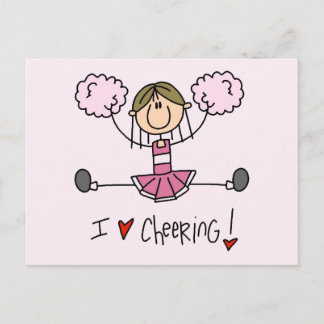 Pink Cheerleader Tshirts und Geschenke Postkarte