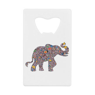 Pink-Cheetah-Elephant Geldbeutel Flaschenöffner