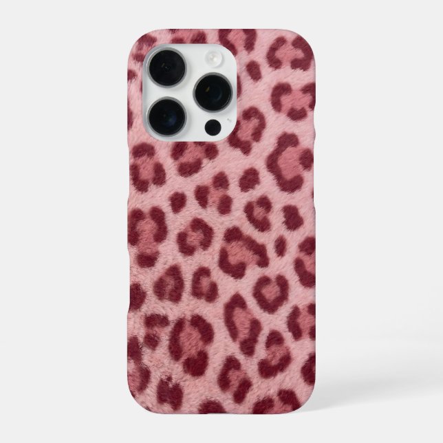 pink cheetah iPhone 16 Pro Max Case Hülle (Rückseite)