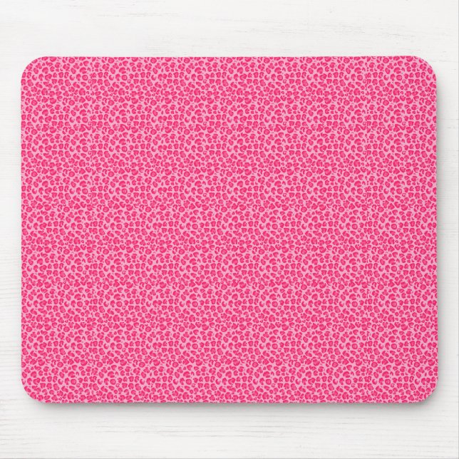 Pink Cheetah Leopard Print Mousepad (Vorne)