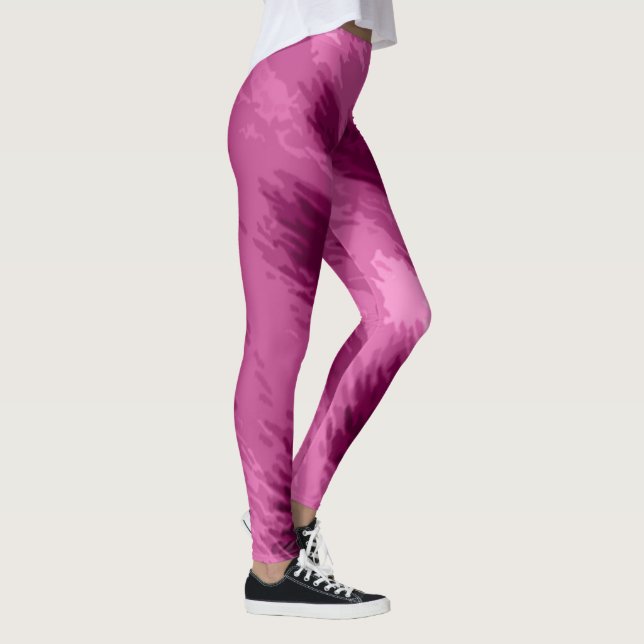 Pink Cheetah Print Women Leggings (Rechts)