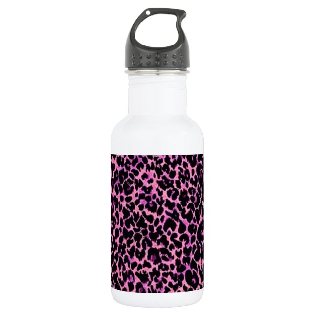 Pink Cheetah Stainless Steel Water Bottle Edelstahlflasche (Vorderseite)
