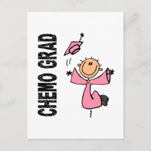Pink CHEMO GRAD 1 (Brustkrebs) Postkarte