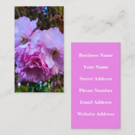 Pink Cherry Blossom Blume Visitenkarte
