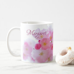 Pink Cherry Blossom Blumenkaffee Tasse