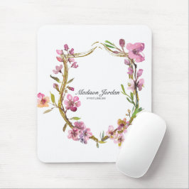 Pink Cherry Blossom Blumenmousepad Mousepad