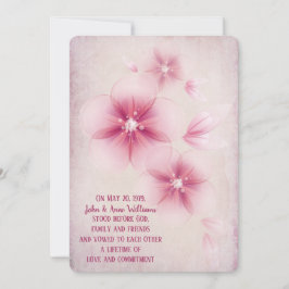Pink Cherry Blossom Einladung zur Hochzeit