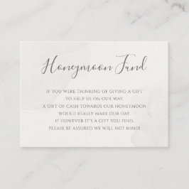 Pink Cherry Blossom Floral Wedding Honeymoon Fund Begleitkarte