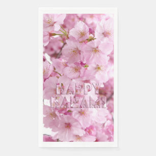 Pink Cherry Blossom Japanisches Festival Happy Han Serviette
