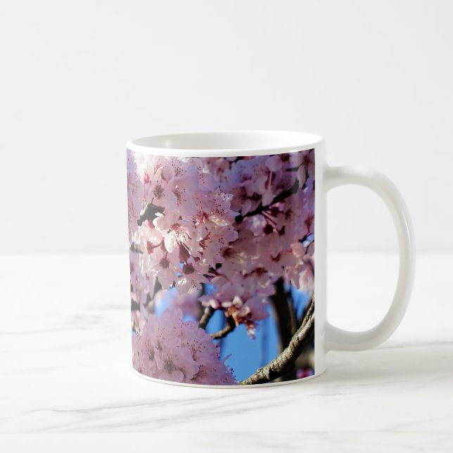 Pink Cherry Blossom Klassische Tasse (Rechts)