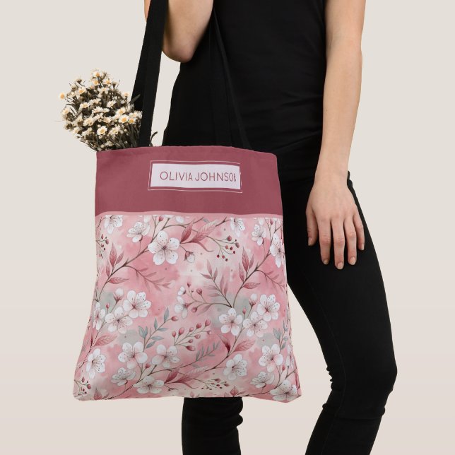 Pink cherry blossom monogram (Von Nahem)