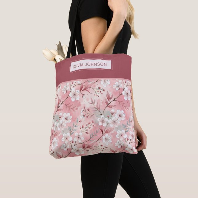 Pink cherry blossom monogram (Von Nahem)