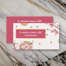 Pink Cherry Blossom Psychotherapeut