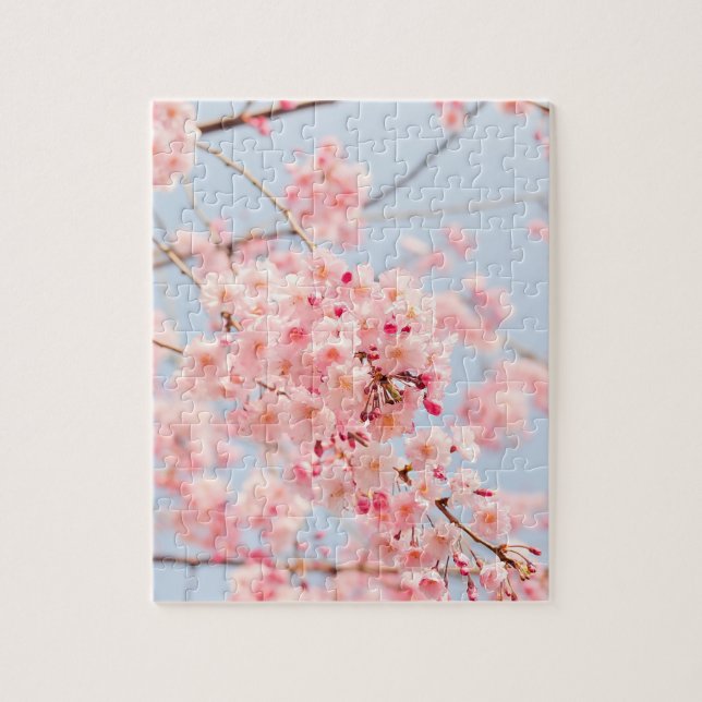 Pink Cherry Blossom Puzzle (Vertikal)