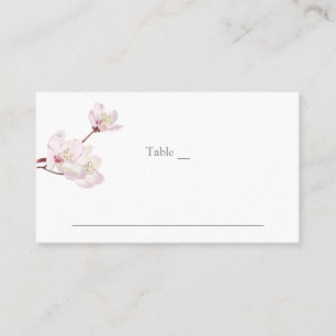 Pink Cherry Blossom Traditioneller japanischer Sak Platzkarte