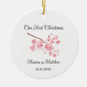 Pink Cherry Blossom Wedding Geschenk Sakura Japan Keramik Ornament