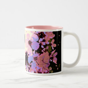 Pink Cherry Blossom Zweifarbige Tasse