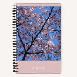 Pink Cherry Blossoms 5,5"x8,5" Notebook Notizbuch