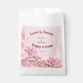 Pink Cherry Blossoms Hochzeit Geschenktütchen