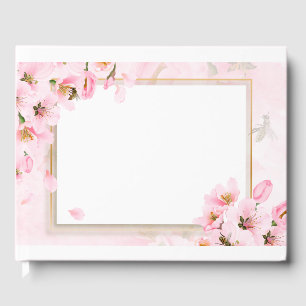Pink Cherry Blüten Hochzeit oder Dusche Gästebuch