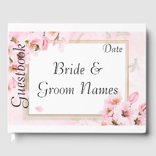 Pink Cherry Blüten Hochzeit oder Dusche Gästebuch