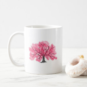 Pink Cherry Blütenbaum personalisierte Mug Tasse