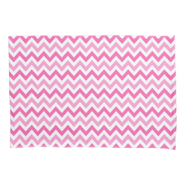 Pink Chevron Breast Cancer Awareness Pattern Kissenbezug (Vorderseite)