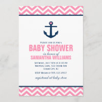 Pink Chevrons Kinderdusche
