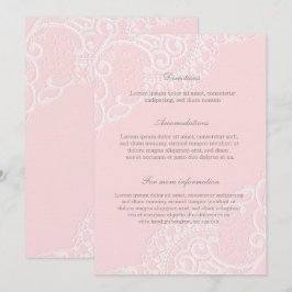 Pink Chic Vintag Elegante Hochzeit Einladung