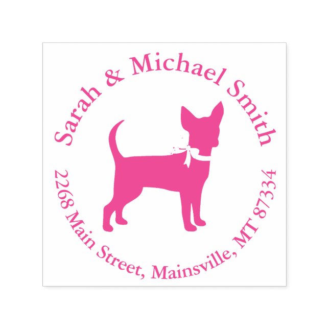 Pink Chihuahua Babydusche Permastempel (Design)