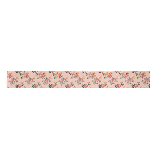 Pink Chinoiserie Blanche Satinband (Vorderseite)