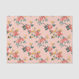 Pink Chinoiserie Blanche Seidenpapier