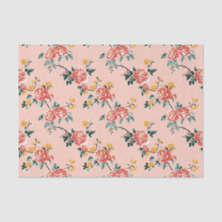Pink Chinoiserie Blanche Seidenpapier