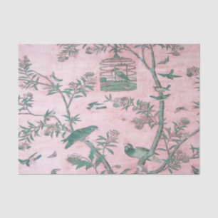 Pink Chinoiserie Chinesisch Dekoupage Seidenpapier