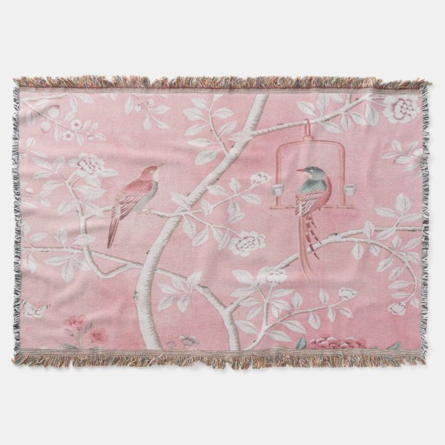 Pink Chinoiserie Decke (Vorderseite)
