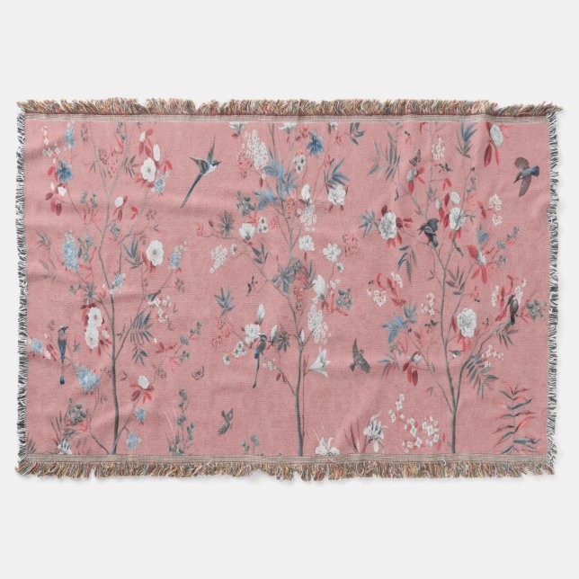 Pink Chinoiserie Decke (Vorderseite)