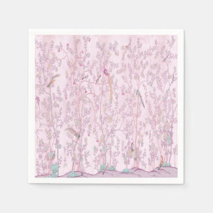 Pink Chinoiserie Dekoupage Serviette