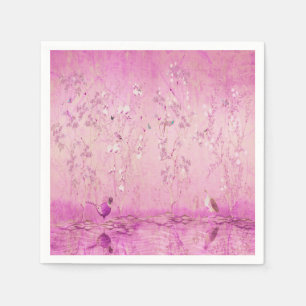 Pink Chinoiserie Dekoupage Serviette