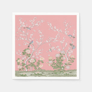 Pink Chinoiserie Dekoupage Serviette