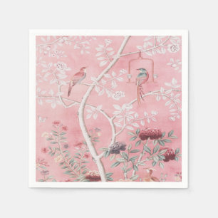 Pink Chinoiserie Dekoupage Serviette